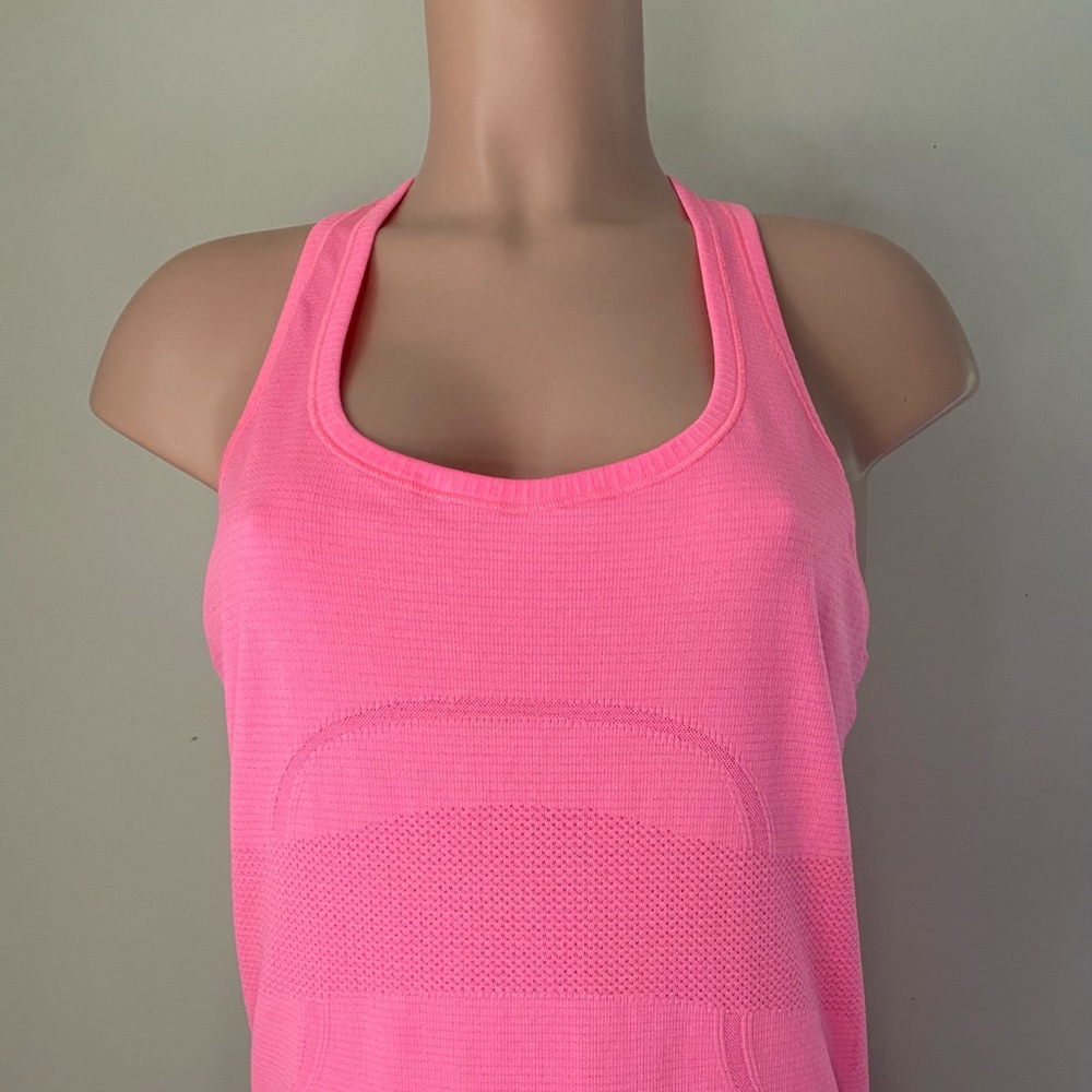 NWOT Lululemon Pink Swiftly Tech Racerback Shirt Size 10 - Picture 2 of 13